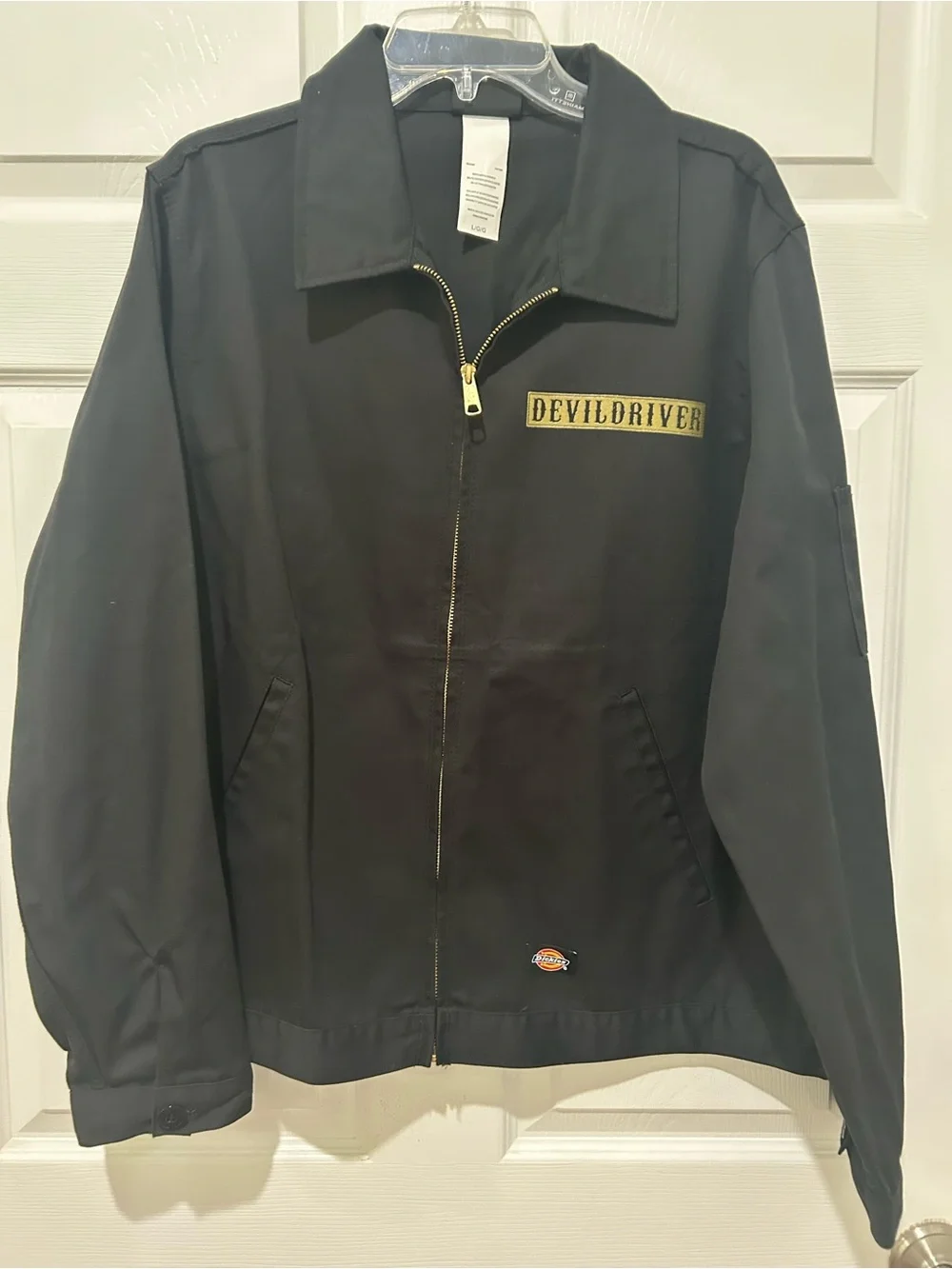 Devildriver Black  Jacket by Dickies - Zip Front Men’s Coat